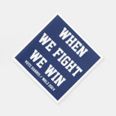 我々が戦う時ハリス・ウォルズに勝つ スタンダードランチョンナプキン (角)