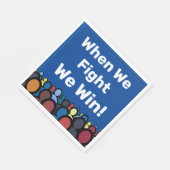 我々が戦う時ハリス・ウォルズに勝つ スタンダードランチョンナプキン (角)