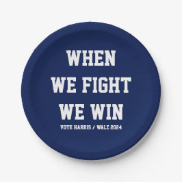 我々が戦う時ハリス・ウォルズに勝つ ペーパープレート