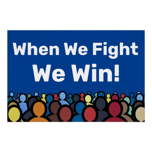 我々が戦う時ハリス・ウォルズに勝つ ポスター (正面)