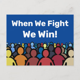 我々が戦う時ハリス・ウォルズに勝つ ポストカード