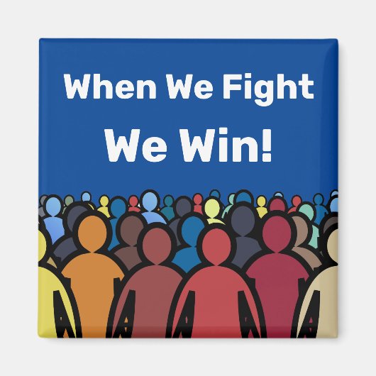 我々が戦う時ハリス・ウォルズに勝つ マグネット (正面)