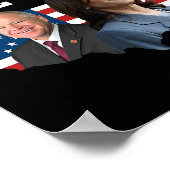 我々が戦う時ハリスW愛国的なカマラハールを勝ち取る ポスター (角)