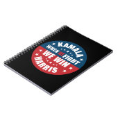 我々が戦う時、我々は2024カマラハリスUSAに勝つ ノートブック (左側)