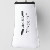 我々が戦えば我々は勝つ ゴルフヘッドカバー (回転90)