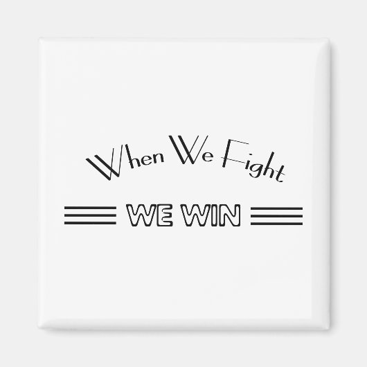 我々が戦えば我々は勝つ マグネット (正面)