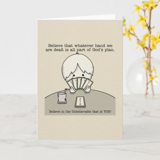 我々が扱った手 カード (黄色い花)