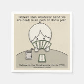 我々が扱った手 スタンダードカクテルナプキン (正面)