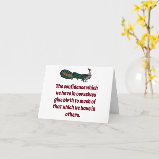 我々が持っている自信-自信引用文 カード (黄色い花)