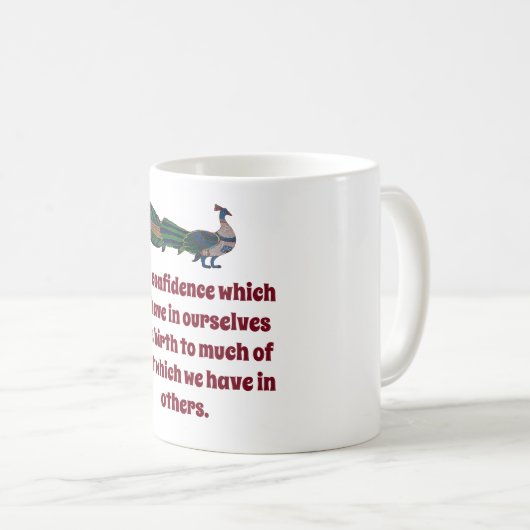 我々が持っている自信-自信引用文 コーヒーマグカップ (正面右)