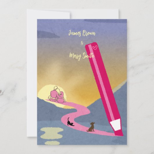 我々が描く結婚道 招待状 (正面)