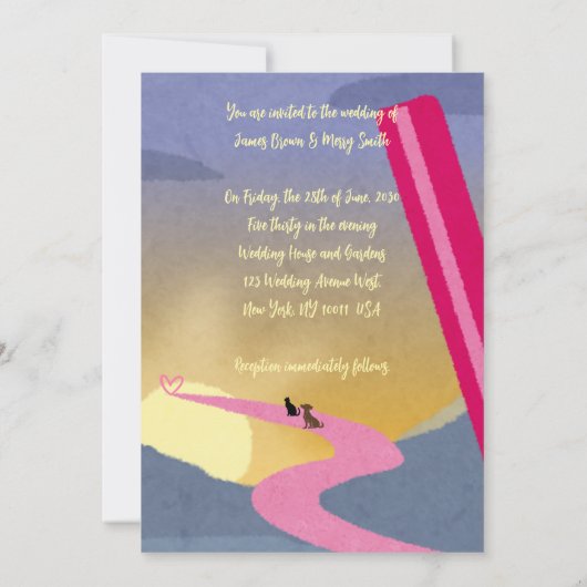 我々が描く結婚道 招待状 (裏面)