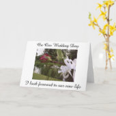 我々が新しい冒険と結婚する時/君は永遠に私の側で カード (黄色い花)