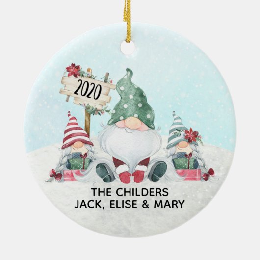 我々が滞在した年格言2020ホームクリスマス セラミックオーナメント (裏面)
