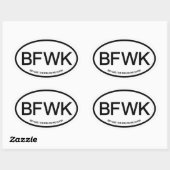 我々が知っている分野を超えて 楕円形シール (シート)