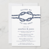 我々が結ぶ前にノットリハーサルディナー招待状 招待状 (正面)