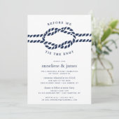 我々が結ぶ前にノットリハーサルディナー招待状 招待状 (スタンド正面)