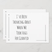 我々が考えハグを当たり前と思った時の (正面/裏面)