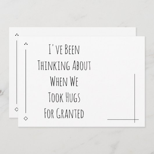 我々が考えハグを当たり前と思った時の (正面/裏面)