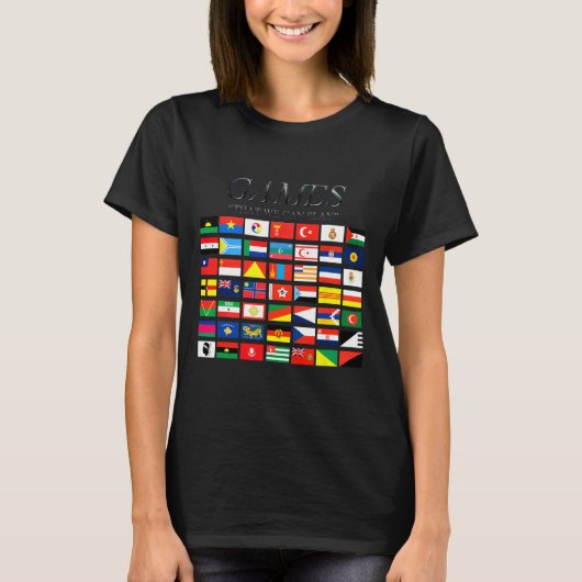 我々が行うことができるゲ遊ーム Tシャツ (正面)