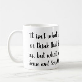 「我々が言う事や引用文を定義する考え事ではない コーヒーマグカップ