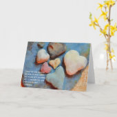 我々が誰かを失う時に我々は愛する – ハートロック悔やみや弔慰 カード (黄色い花)