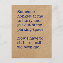 我々が車で遊行うゲーム/ Honking Jerks ポストカード