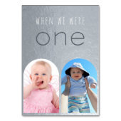 我々が銀のアーチのフェイク幼少期の写真だった時 テーブルナンバー (正面)