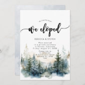 我々が駆け落ちした素朴な山林 招待状 (正面/裏面)