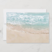 我々が駆け落ちたビーチ |結び目の写真を結んだ 招待状 (裏面)