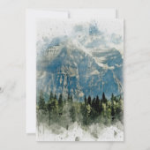 我々が駆け落ちた岩の山のモミの木 招待状 (裏面)