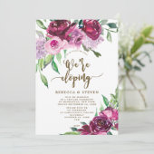 我々が駆け落ちエレガントしているマルサラパープルフローラ 招待状 (スタンド正面)