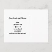 我々が駆け落ちビクトリアンしたゴシック様式のロマンス赤黒 案内ポストカード (裏面)