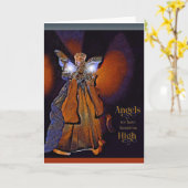 我々が高く聞いた天使空白の- カード (黄色い花)