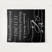 我々が黒く結婚すシンプルるへようこそ タペストリー (正面(横))