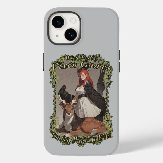 我々がvixenゲ遊ームを見ることを牡鹿は好む Case-Mate iPhoneケース (裏面)