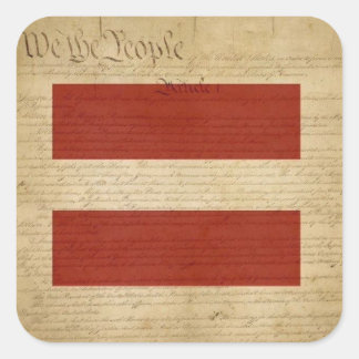 我々すべての人=平等 スクエアシール