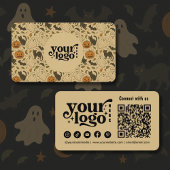 我々との接続ヴィンテージ不気味ハロウィーン 名刺