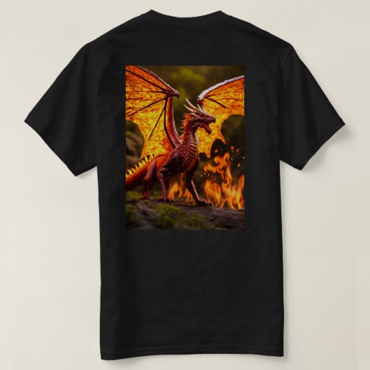 我々とファッションのジャングルを探索独占的する Tシャツ (デザイン裏面)