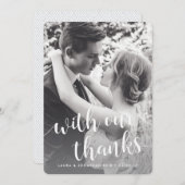 我々と共感謝していに | 写真ありがとう（バックメッセージ付き） サンキューカード (正面/裏面)