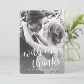 我々と共感謝していに | 写真ありがとう（バックメッセージ付き） サンキューカード (スタンド正面)