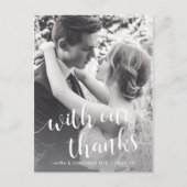 我々と共感謝していに |結婚さんの写真 ポストカード (正面)