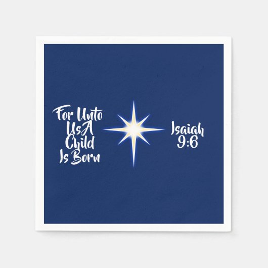 我々にとって子供はナプキン生まれだ スタンダードカクテルナプキン (正面)