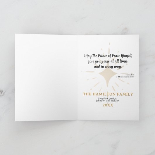 我々にとって子供は生まれタイポグラフィ宗教 シーズンカード (内部)