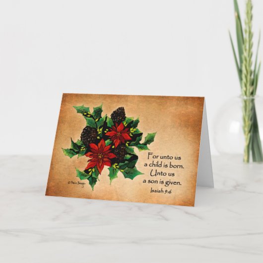 我々にとって子供は生まれ.(クリスマスカード) シーズンカード (正面)