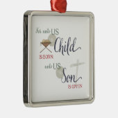 我々にとって子供は生まれ メタルオーナメント (右)