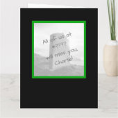 [我々に死ぬ]従業員おもしろいの大離れきな カード (裏面)