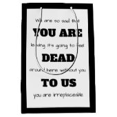 [我々に死んでいおもしろいる]同僚離れの ミディアムペーパーバッグ (正面)