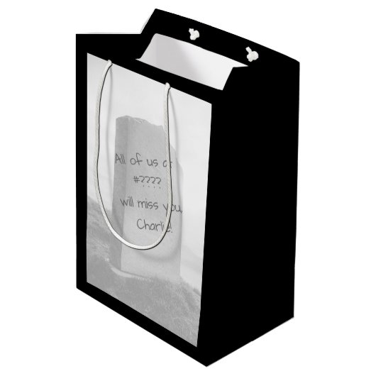 [我々に死んでいおもしろいる]同僚離れの ミディアムペーパーバッグ (裏面アングル)