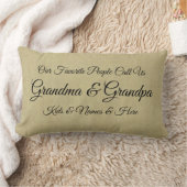 我々のお気に入りの人々はおばあちゃんの祖父と呼ばれる ランバークッション (ブランケット)